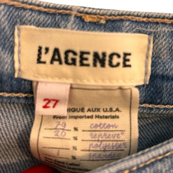 L'AGENCE Kendra High-Rise Crop Flare Jeans - Picture 9 of 13